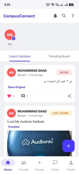 CampusConnect Android app, social campus platform with Gemini AI assistant and web admin console